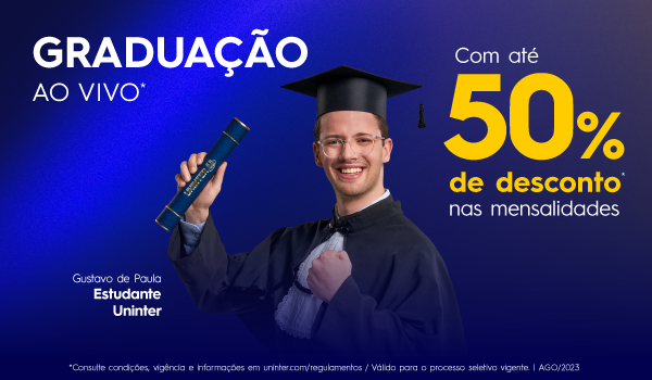 Estudante Uninter de Graduação Ao Vivo.
