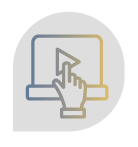 Ícone de computador com texto “Preparação total 100% on-line”, destacando curso enem digital com acesso e flexibilidade.