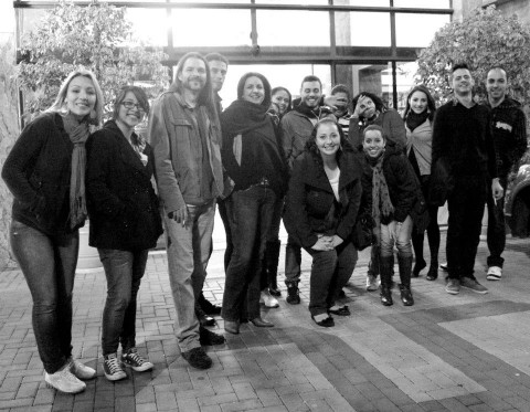 Professores e alunos do Centro Universitário UNINTER presentes no Expocom 2012