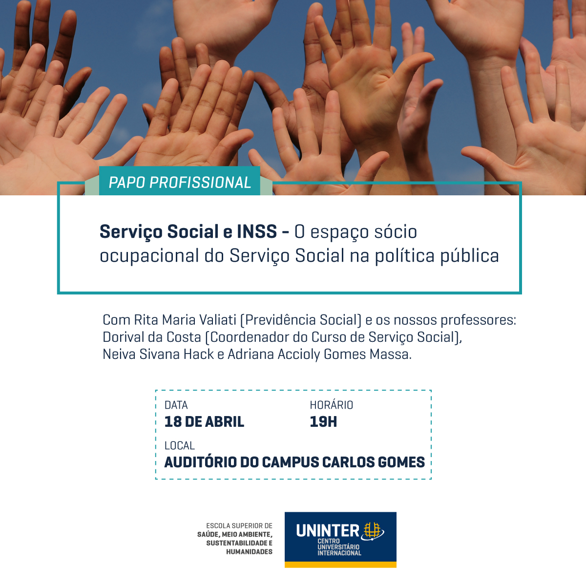 flyer descritivo do evento