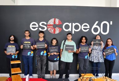 Contra o tempo, jovens aprendizes enfrentam desafio em sala de fuga